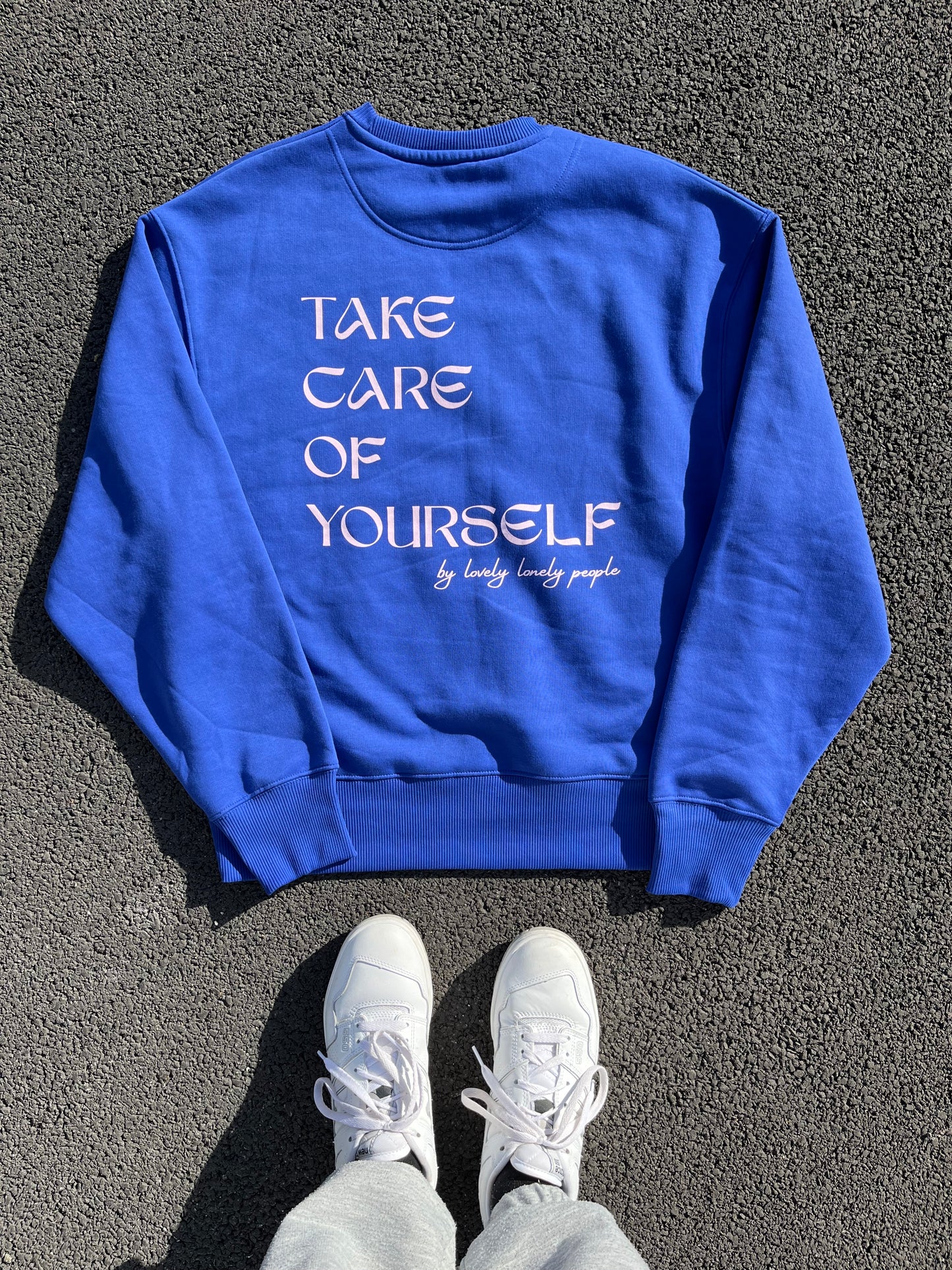 Sweat sans capuche Bleu foncé