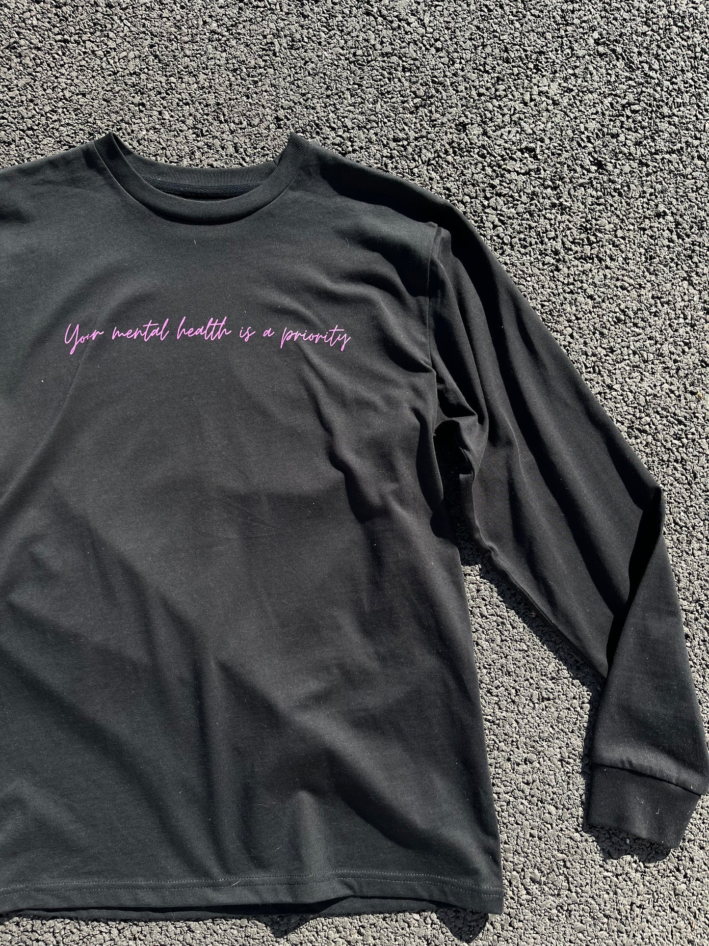 T shirt manches longues Noir