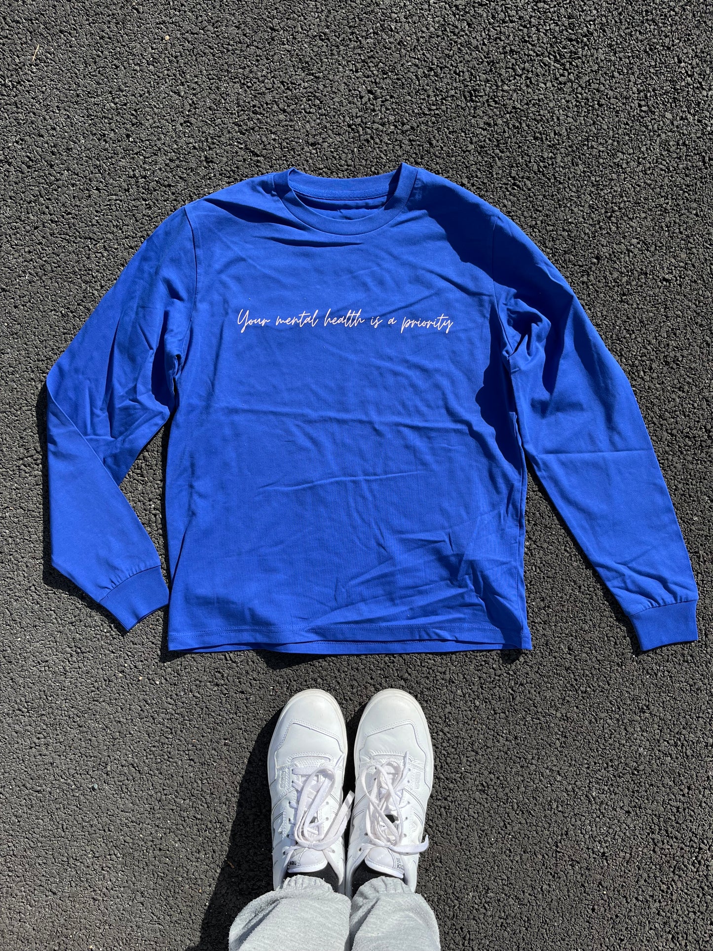 T shirt manches longues Bleu foncé