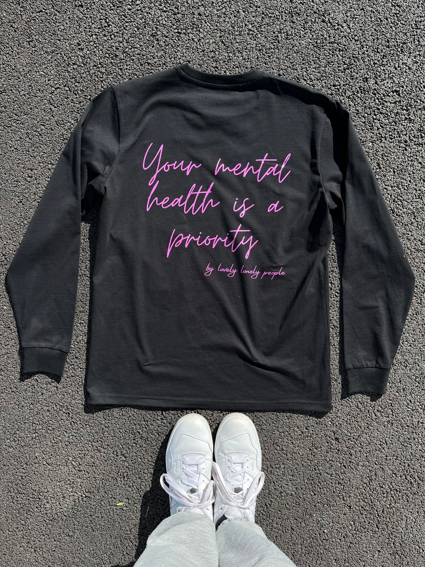 T shirt manches longues Noir