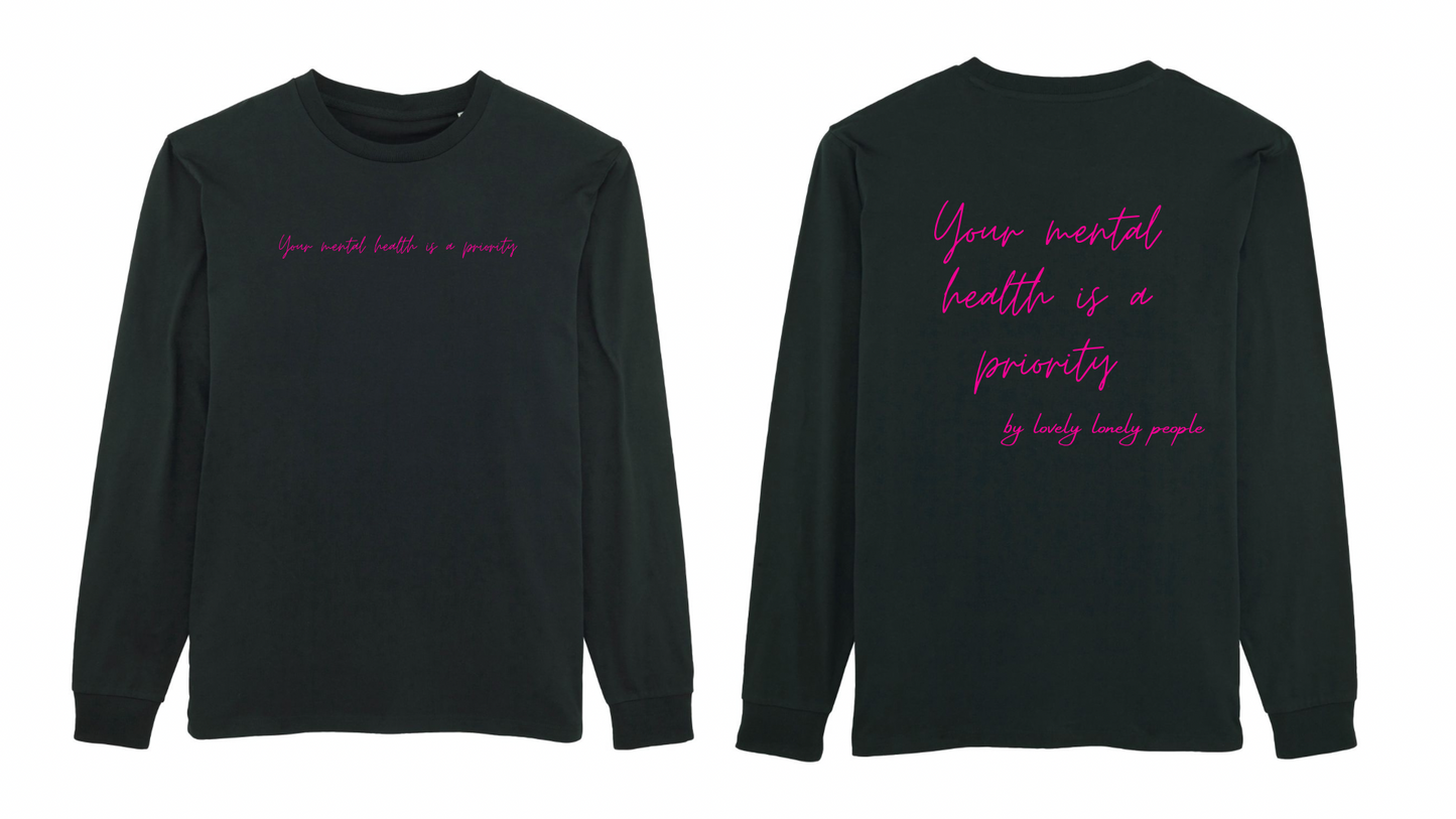 T shirt manches longues Noir