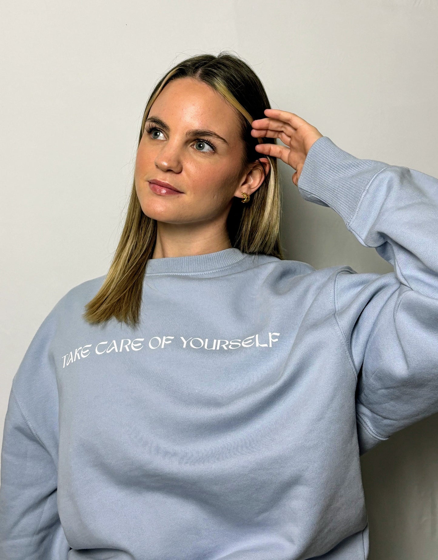 Sweat sans capuche Bleu clair