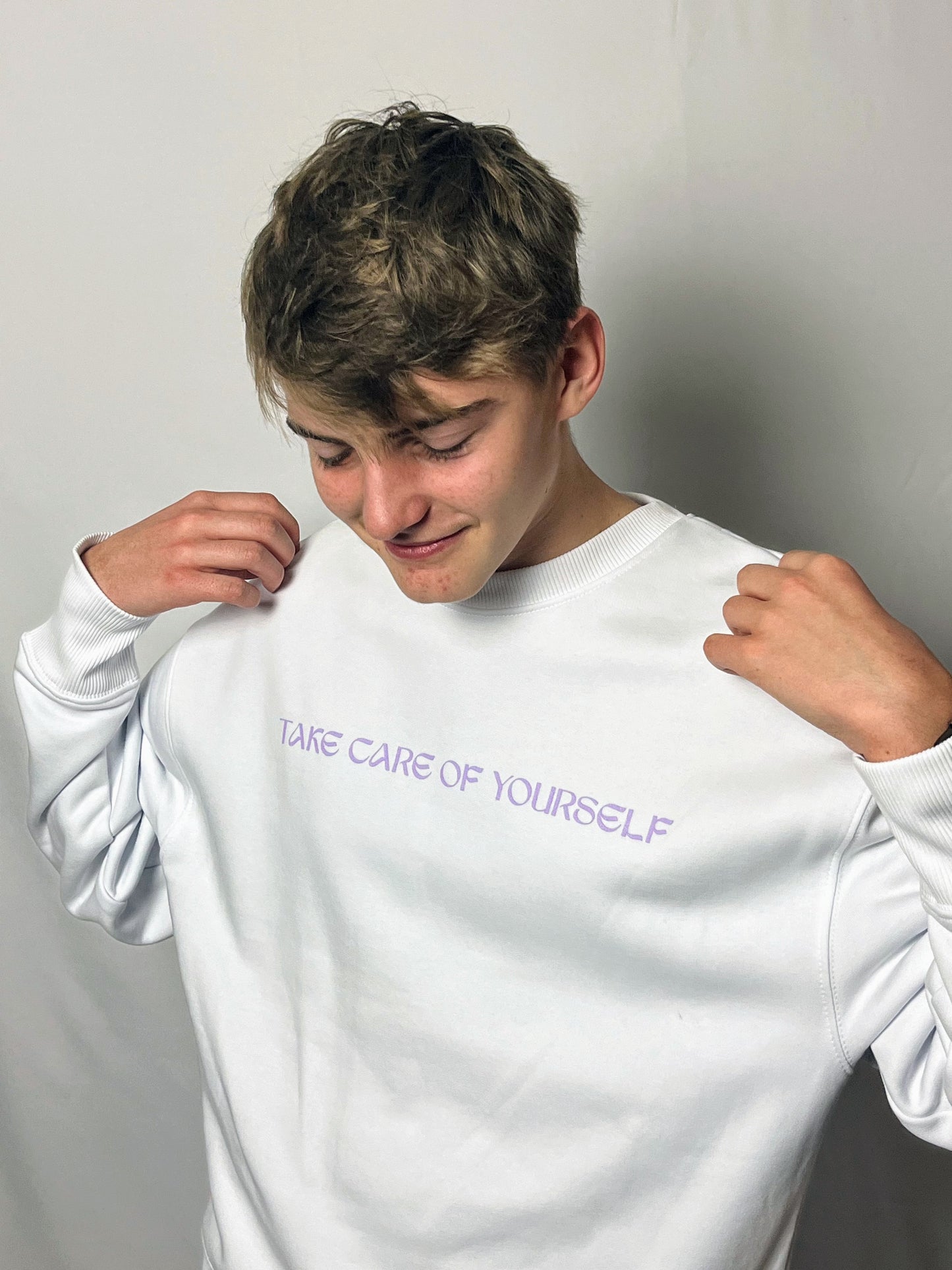 Sweat sans capuche Blanc